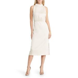 Sam Edelman Womens High Neck Calf MIDI Dress